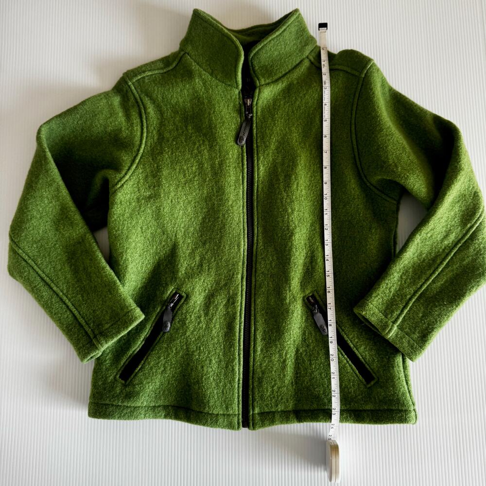 Ibex Merino Wool Full Zip Jacket Medium Green Gorpcore Earthy Outdoors Camping - Picture 10 of 16